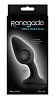 Чёрная анальная пробка со смещённым центром тяжести NS Novelties Renegade Knock Knock Plug NSN-1107-23 (11,9 см)
