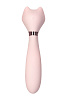 Нежно-розовый вибратор с клиторальным стимулятором Sinjoys CAT Vivi SC04B-P (21,7 см)