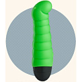 Зелёный вибратор-червячок Fun Factory Little Paul
