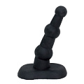 Чёрный анальный стимулятор с широким основанием NMC EXHILARATOR ANAL PLUG 4 BLACK 111404 (10,2 см)