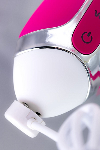 Розовый вибратор с клиторальным стимулятором JOS BALLE 783002 (23 см)