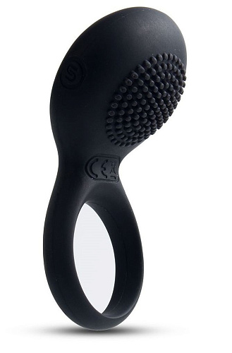 Чёрное перезаряжаемое эрекционное виброкольцо Svakom Tyler SRING-01-BLK