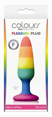 Радужная пробка NS Novelties Colours Pride Edition Pleasure Plug Small NSN-0408-52 (11 см)