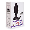 Анальная чёрная пробка с вибрацией Lovense Lovense Hush E26374 (12 см)