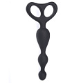 Чёрная анальная цепочка Toyz4lovers ANAL ANCHOR SILICONE T4L-00700923 (16,5 см)