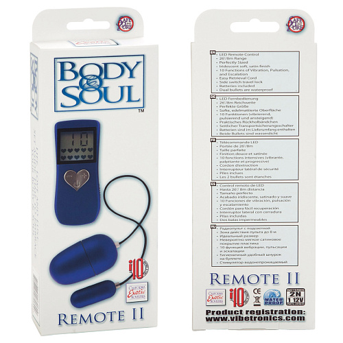 Виброяйцо синее California Exotic Novelties BODY SOUL Remote II SE-0079-25-3