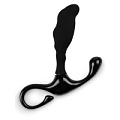 Чёрный массажёр простаты с удобной ручкой-держателем Brazzers BRQ033