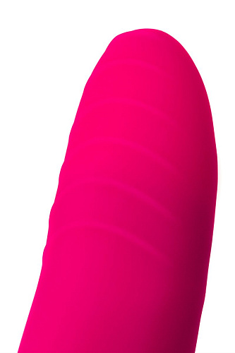 Розовый вибратор с подогревом для двойной стимуляции JOS NEGA  783021 (22 см)