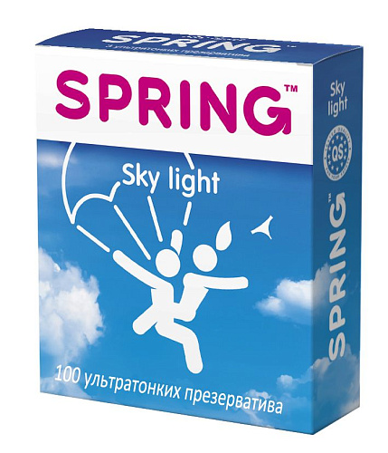 Ультратонкие презервативы SPRING SKY LIGHT №100 (100 шт)