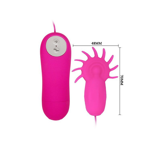 Вибромассажёр розового цвета для стимуляции клитора Baile Boris BI-014323