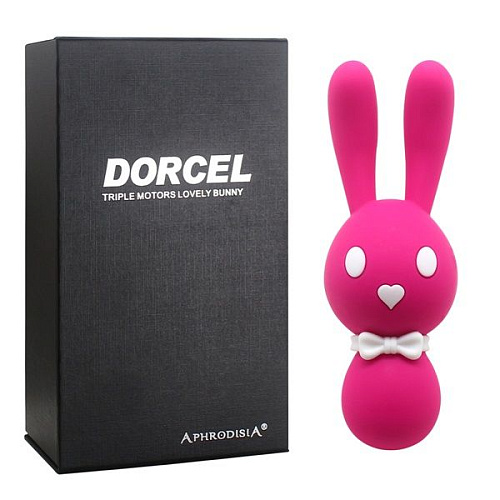 Розовый вибростимулятор-зайчик Howells Dorcel 174011pink (16 см)