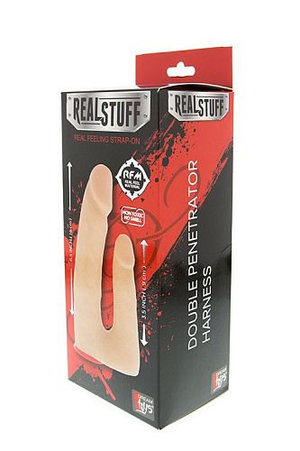 Страпон с двумя фаллосами телесного цвета Dream Toys 21052