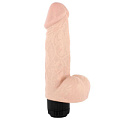 Телесный вибратор Seven Creations SO REAL MULTISPEED VIBRATING 6INCH DONG 05-127V BCD GP (15 см)