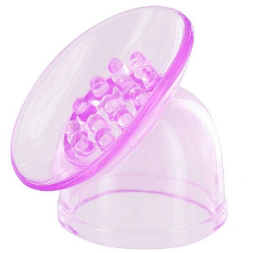 Розовая насадка на массажёр для клитора Vandersex 152-K (для Hitachi Magic Wand)