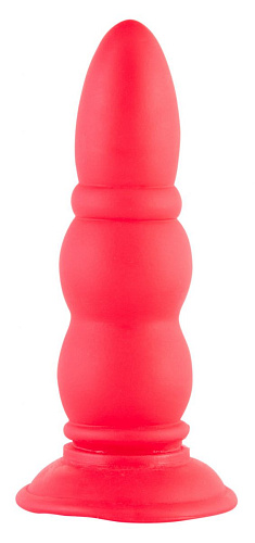 Красная анальная втулка с заострённым кончиком ToyFa 901331-9 (14,5 см)