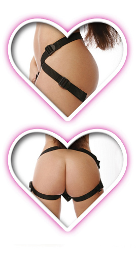 Женский страпон на трусиках с сердечком Pipedream PD2163-11 (16,5 см)