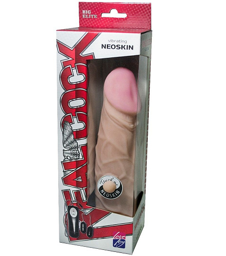 Телесный вибромассажёр-реалистик большого размера LOVETOY (А-Полимер) 719013 (27 см)