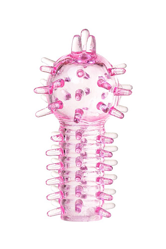 Набор из 3 розовых насадок на палец ToyFa 888020