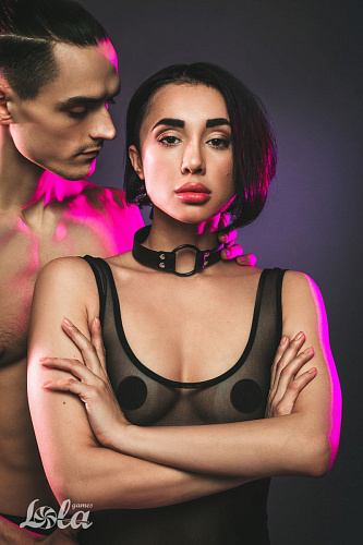 Чёрный кляп-кольцо Lola toys Modesty 1143-01lola