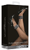 Чёрные поножи Shots Media BV Plush Leather Ankle Cuffs OU268BLK