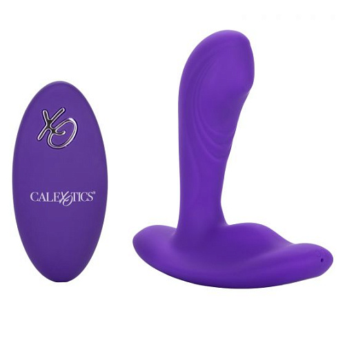 Фиолетовый вибромассажёр простаты California Exotic Novelties Silicone Remote Pinpoint Pleaser SE-0077-65-3