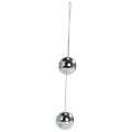 Серебристые вагинальные шарики Toyz4lovers CANDY BALLS LUX T4L-00801365