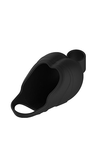 Чёрный подхват для мошонки с вибрацией Dream Toys VIBRATING SCROTUM TEASER 21747