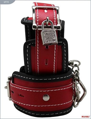 Чёрно-красные наручи на мягкой подкладке с фиксацией X-Market Ltd 69712