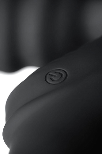 Чёрный безремневой страпон с вибрацией ToyFa 901408-5