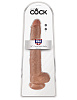 Кофейный фаллоимитатор-гигант Pipedream 14 Cock with Balls PD5534-22 (37,5 см)