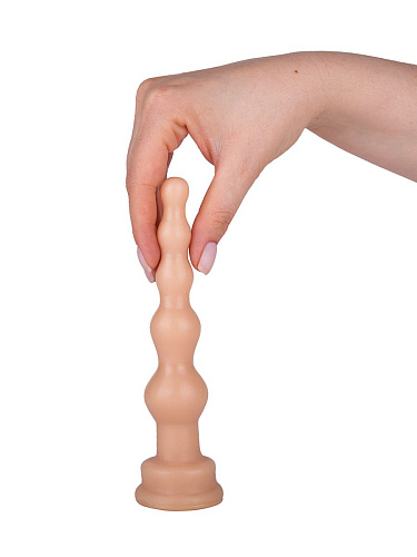 Телесный анальный стимулятор-ёлочка Сумерки богов 500-03 CD SB (14,5 см)