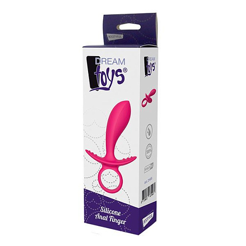 Розовая анальная пробка Dream Toys Silky Anal Finger 21435 (14,5 см)