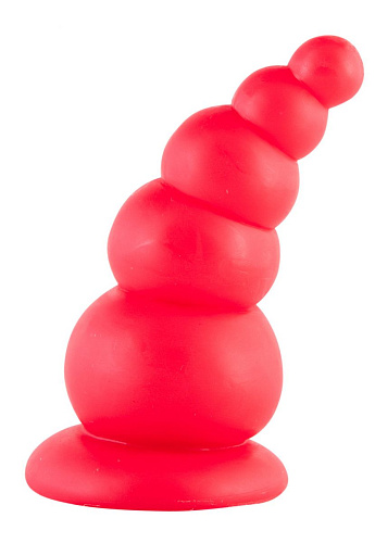 Красная анальная ёлочка ToyFa 901324-9 (13 см)