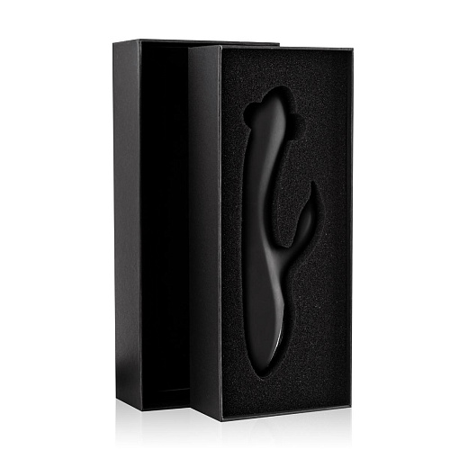 Чёрный вибромассажёр-кролик EDC Wholesale Vibes N 2 SV002BLK (22,5 см)