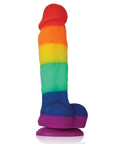 Радужный фаллоимитатор NS Novelties Colours Pride Edition 5 Dildo NSN-0408-05 (17,8 см)