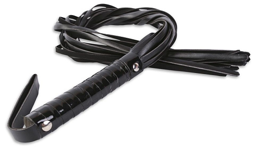 Чёрная длинная плеть-многохвостка Пикантные штучки DP092