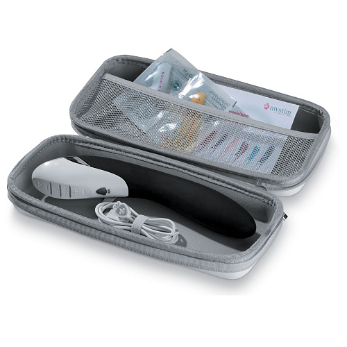 Чёрный вибратор с миостимуляцией MyStim Electric Eric 46860 (27 см)