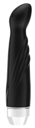Чёрный вибратор со скошенной головкой Shots Media BV Livvy LOV004BLK (15,5 см)