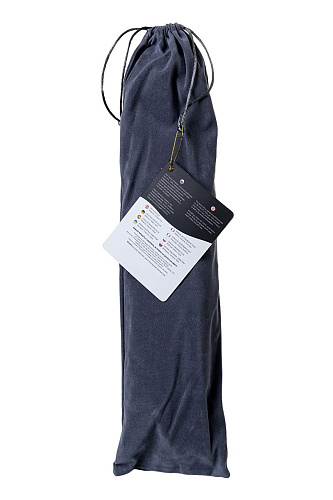 Чёрная анальная втулка с фиолетово-белым хвостиком POPO Pleasure 731444 (размер M)