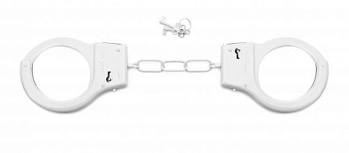 Белые металлические наручники Shots Media BV SHOTS TOYS White SHT347WHT