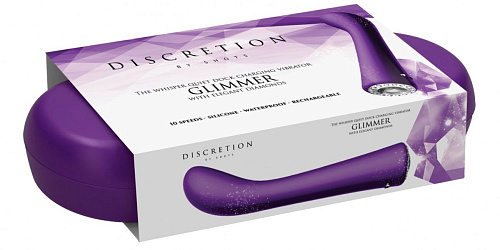 Фиолетовый вибромассажёр для точки G Shots Media BV Glimmer DIS003PUR (20,5 см)