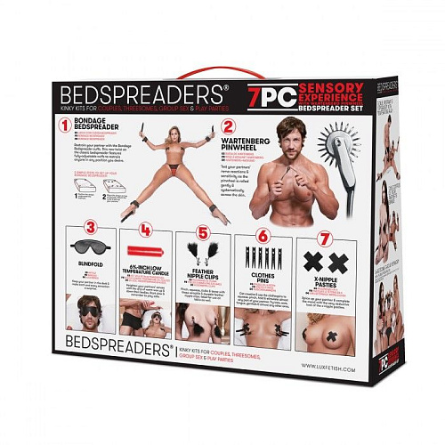 Большой набор для БДСМ-игр Lux Fetish Sensual Experience LF2005