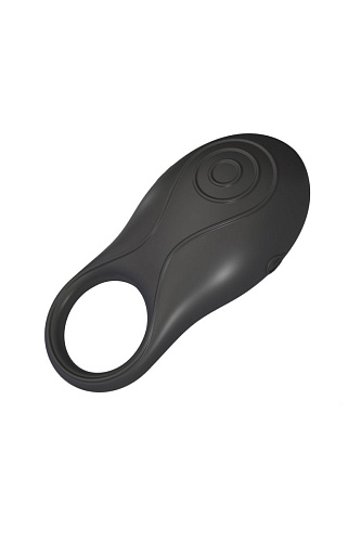 Чёрное эрекционное кольцо с вибрацией OVO OVO A2 BLACK