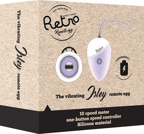Фиолетовое виброяйцо с пультом ДУ Shots Media BV Isley RET005PUR