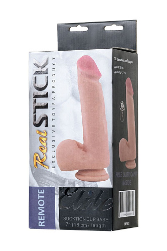 Перезаряжаемый телесный вибратор с пультом ДУ ToyFa 987001 (21 см)