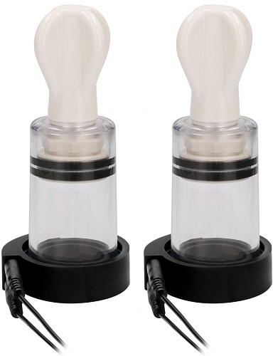 Помпы для сосков с электростимуляцией Shots Media BV Electro Nipple Suckers ELC017TRA