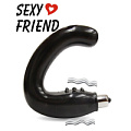 Вибростимулятор простаты чёрного цвета Bior toys Sexy Friend SF-70111