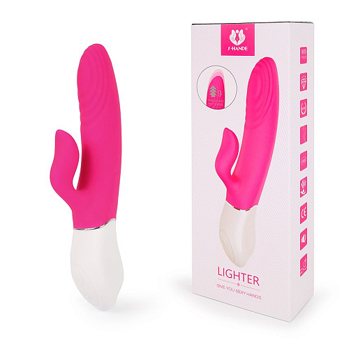 Ярко-розовый вибратор-кролик для G-стимуляции S-HANDE LIGHTER SHD-S142