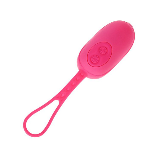 Розовое виброяйцо с петлей Baile BI-014270 (13,8 см)
