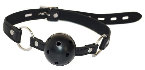 Чёрный кляп-шарик Lola toys Love Spell 1144-01lola